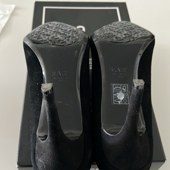 Karl Lagerfeld Paris - Remi black suede heels - Picture 4 of 5